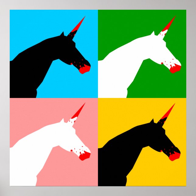 Póster Killer Unicorn (Impressão de Arte) (Frente)