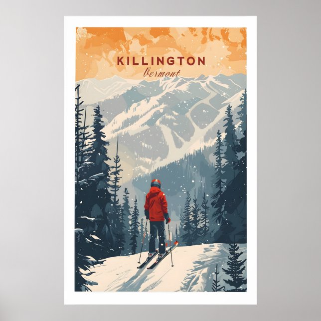 Poster Killington Print Vermont 1 (Frente)