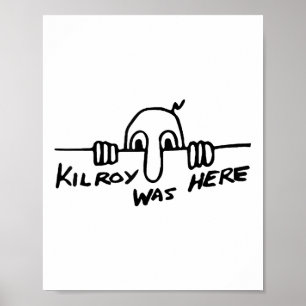 Poster Kilroy Estava Aqui - Segunda Guerra Mundial, Ww2, 