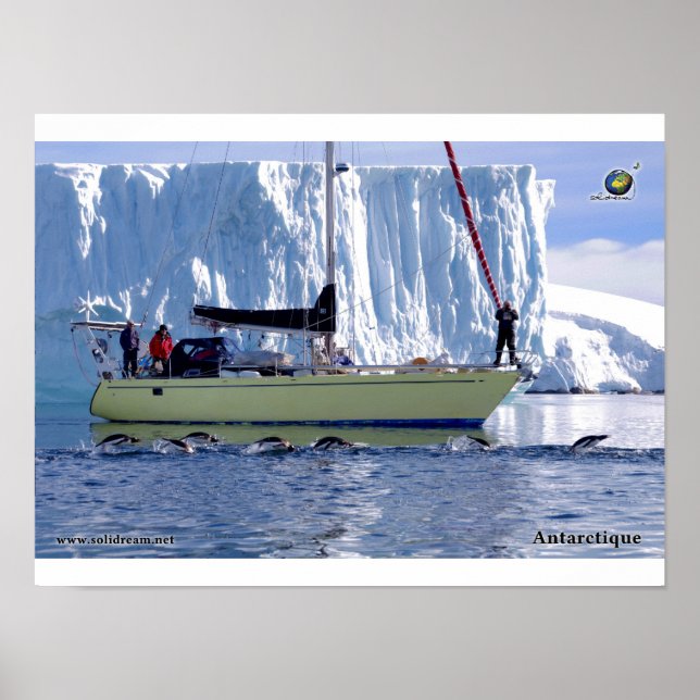 Póster Kim en Antártica (Frente)