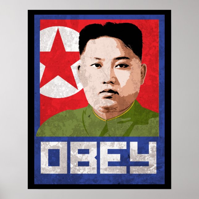 Póster Kim Jong Un Propaganda - OBEY - (Frente)