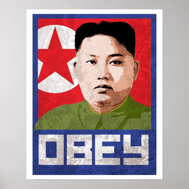 Póster Kim Jong Un Propaganda - OBEY - (Frente)