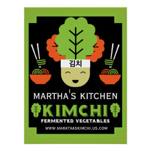 Póster Kimchi Kitchen Home Made Comida