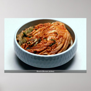 Póster Kimchi (salmouras coreanas)