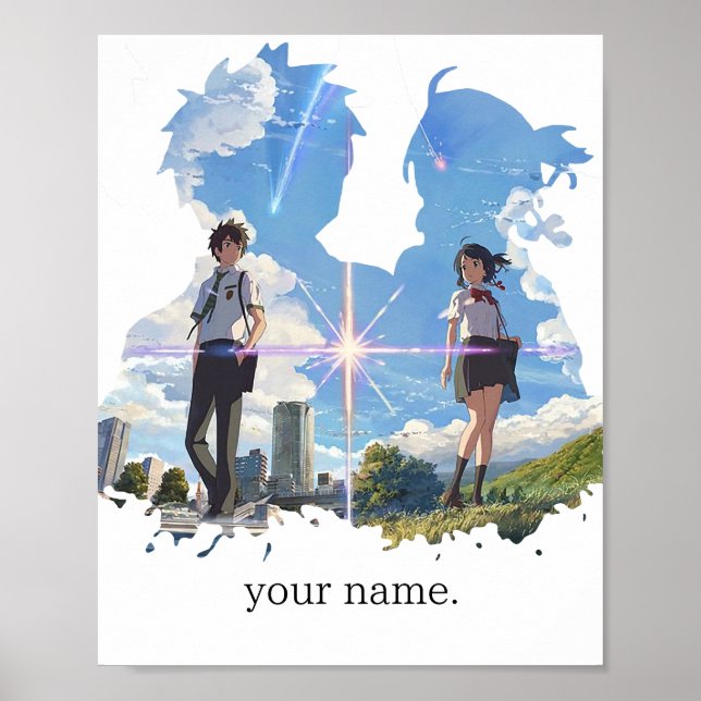 Poster Kimi não na era seu nome (Frente)