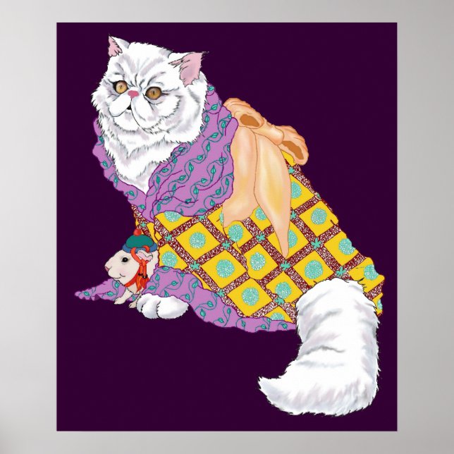 Póster Kimono Gatinho e Imperador Chu-ii (Frente)