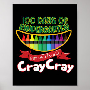 Poster Kinder - 100 Dias De Jardim De Infância Me Fez Sen