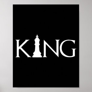 Poster King Chess Piece Halloween Figurume Chess Lover