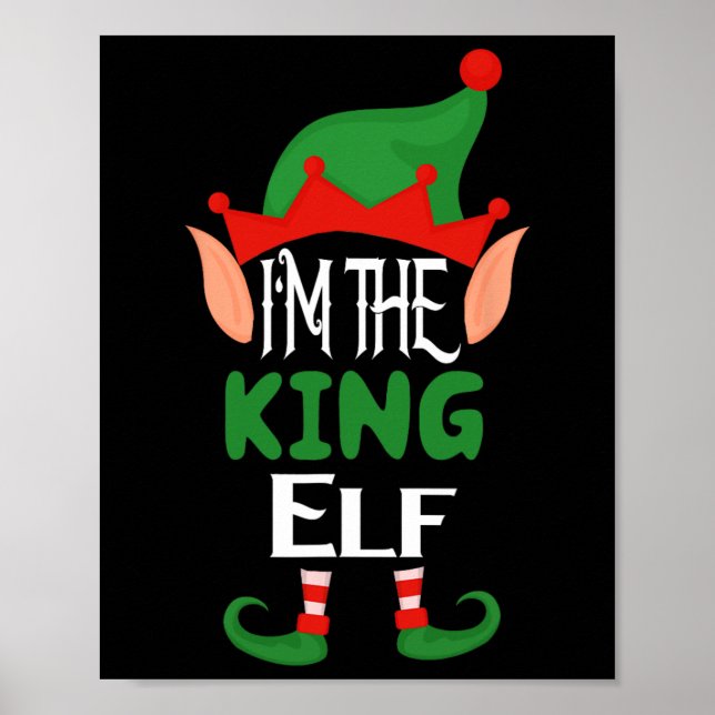Poster King Elf Costume Engraçado Grupo Familiar de Combi (Frente)