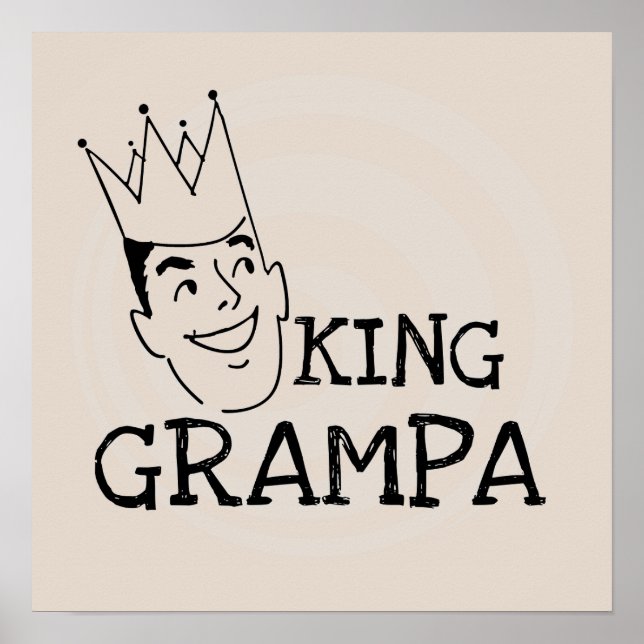 Póster King Grampa T-shirts e presentes (Frente)