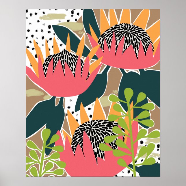 Poster King Protea I (Frente)