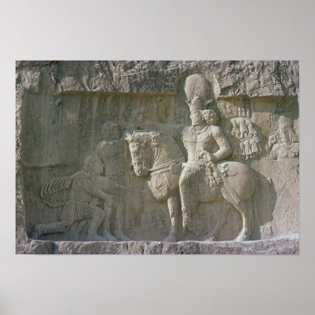 Póster King Shapur I e Valerian Sassanian (Frente)