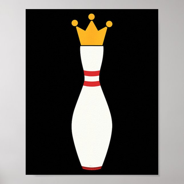 Poster Kingpin T Shirt Boliche League Gift (Frente)