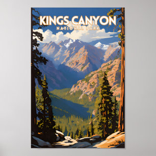Poster Kings Canyon National Park Viagem PS