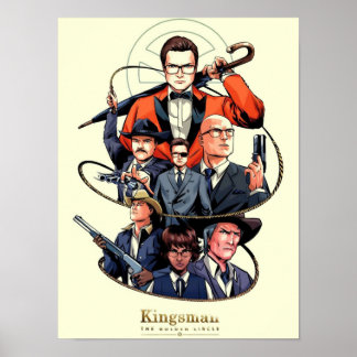 Poster Kingsman O filme Círculo do Ouro