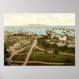 Póster Kingstown - Dunlaoghaire, Irlanda do século XIX