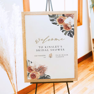Poster KINSLEY Boho Terracota Cartão de Boas-Vindas para 