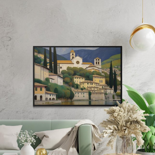 Poster Kirche Cassone Gustav Klimt Pintando Serene (Criador carregado)