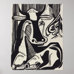 Poster Kirchner - A Grande Vaca Deitada 1929