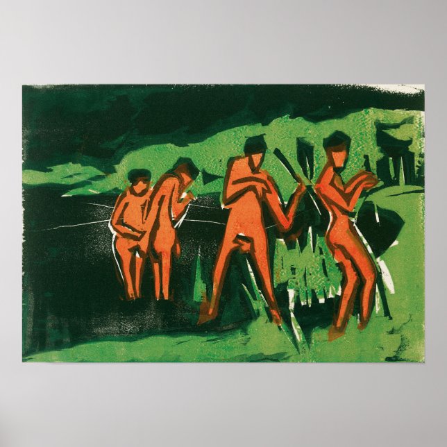 Poster Kirchner - Banhistas (Frente)