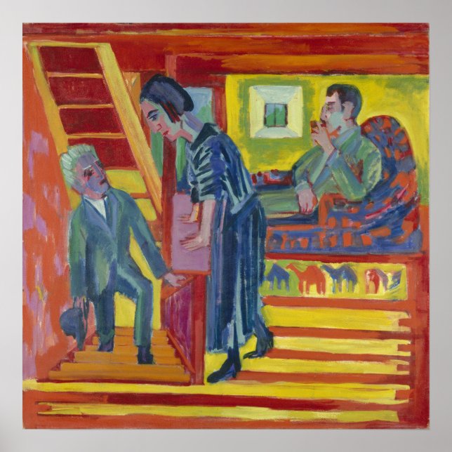 Poster Kirchner - Casal E Recém-Chegado (Frente)