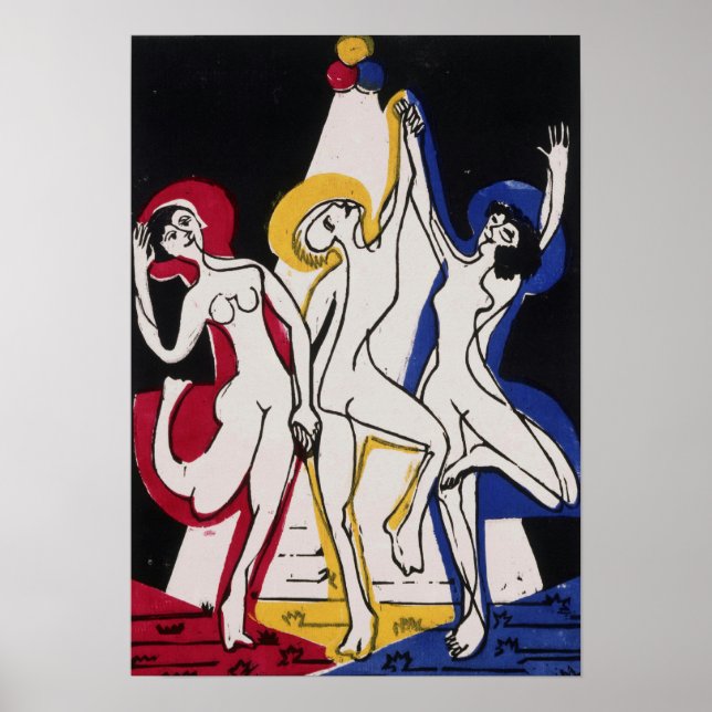Poster Kirchner - Dança de Cores (Frente)