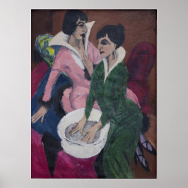 Poster Kirchner - Duas Mulheres Com Bacia 1913