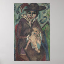 Kirchner - Mulher com Cachorro 1912