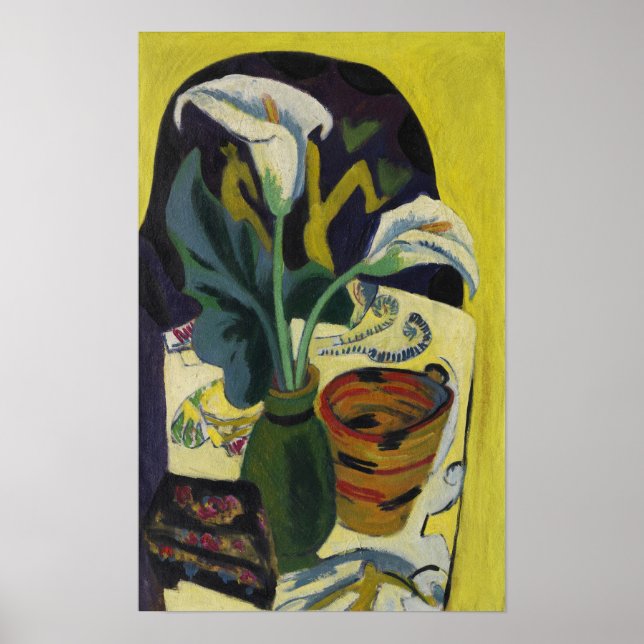 Poster Kirchner - Natureza-Morta Com Kalla (Frente)