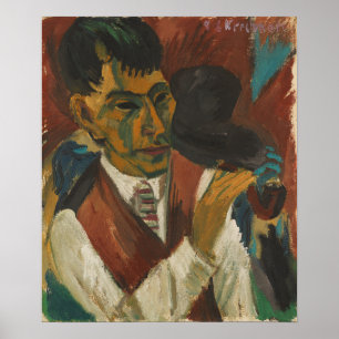 Poster Kirchner - Otto Mueller Com Pipe