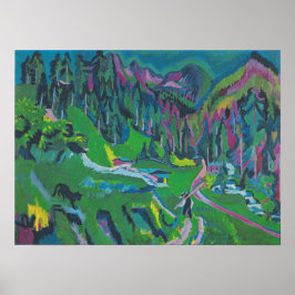 Poster Kirchner - Paisagem Sertigtal