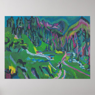 Poster Kirchner - Paisagem Sertigtal
