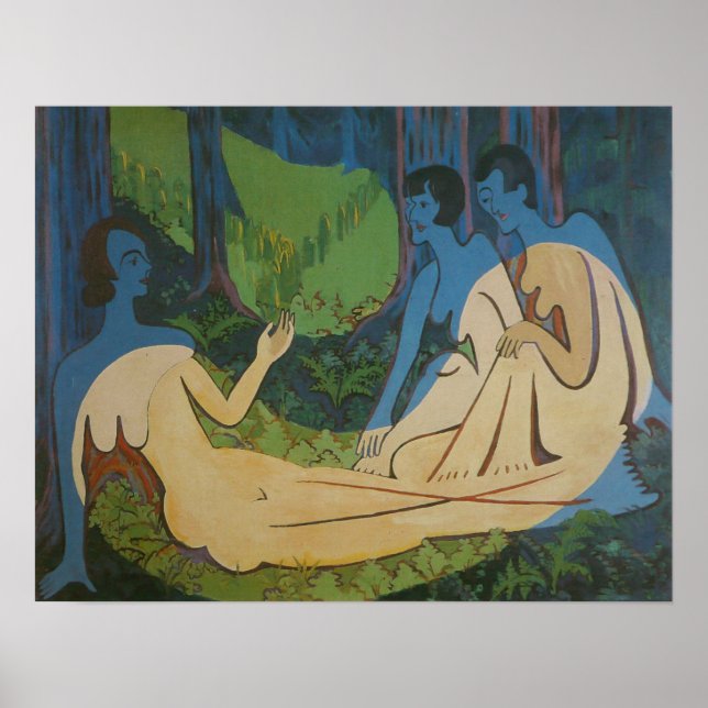 Poster Kirchner - Três figuras (Frente)