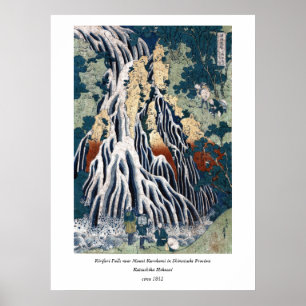 Poster Kirifuri cai na montagem Kurokami em Shimotsuke