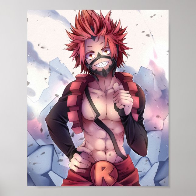 Poster Kirishima Eijiro - BNHA (Frente)