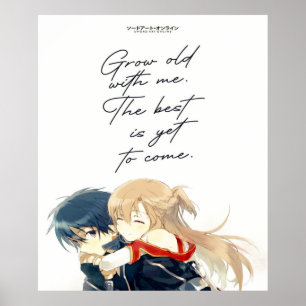 Poster Kirito Asuna - Arte por Espadas Online