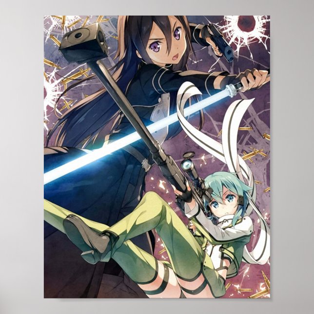 Poster Kirito vs Sinon (Frente)
