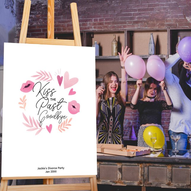 Poster Kiss The Past Goodbye Divorce Party Game (Criador carregado)