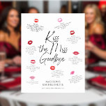 Poster Kisses para o futuro Sra. Bachelorette Keepsasasak<br><div class="desc">Celebrar a noiva a ser com os nossos charmosos "Kisses para o futuro Sra." Bachelorette KeepsasasaPoster. Esta obra encantadora captura o amor e os desejos de amigos e familiares, criando uma lembrança apreciada da celebração especial da noiva. Apresentando uma fonte moderna de escrita manual, o poster adiciona um toque pessoal...</div>