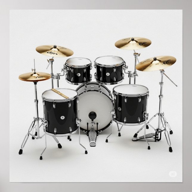 Poster Kit de tambor polido (Frente)