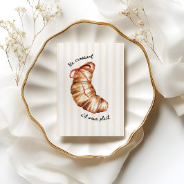 Poster Kitchen Art Print Un Croissant S'il Vous Plaît