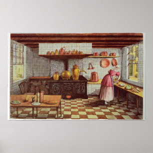 Póster Kitchen of the Hotel St.Lucas