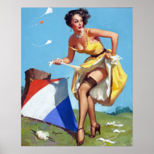 Póster Kite e Pino para Cima