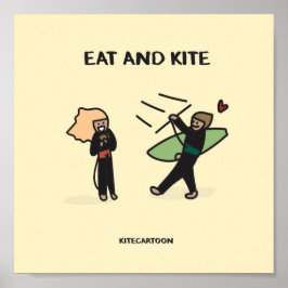 Poster Kiteboard/kitesurfing - Coma e pipa