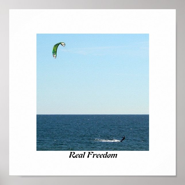Poster Kitesailing, Real Freedom (Frente)