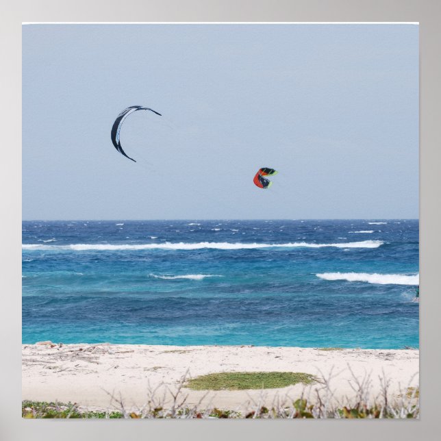 Póster Kitesurfing Beach (Frente)