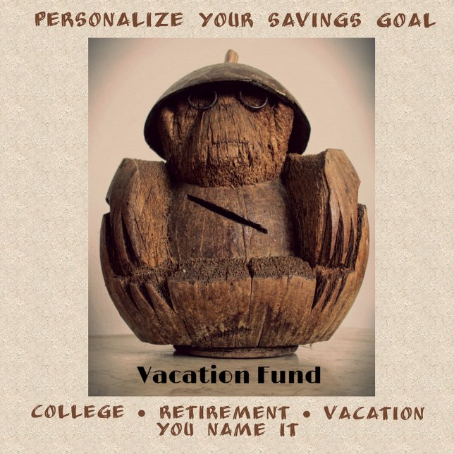 Póster Kitsch, Banco de Macacos de Coco Entalhado (Criador carregado)