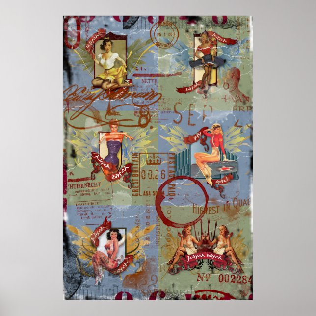 Póster Kitsch Bitsch:Kitsch Destruído Bitsch PIn-Ups (Frente)