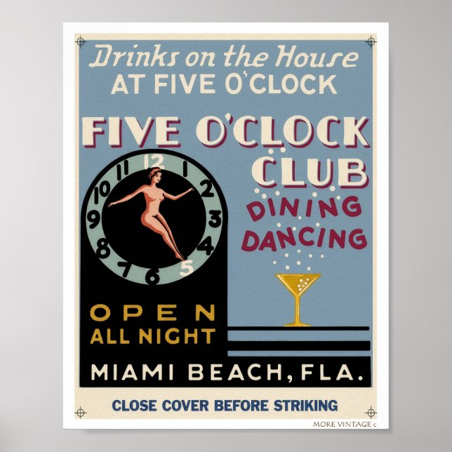 POSTER KITSCH PUBLICIDADE VINTAGE  (Frente)