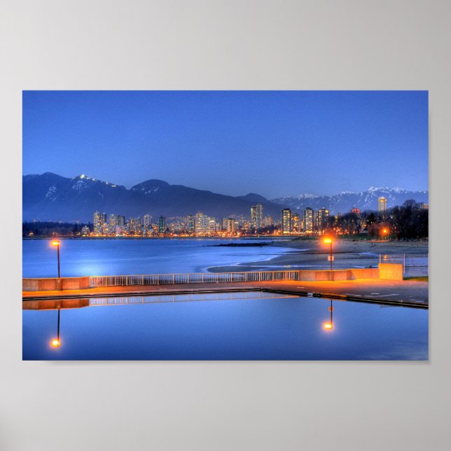 Póster Kitsilano Beach, Vancouver, Canadá (Frente)